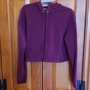 H&M Cropped Hoodie, Size S